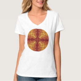 波線クロスオーバーレイ Tシャツ