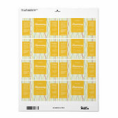 波線コスメティカラフルスポイトボトルラベル ラベル (フルシート)