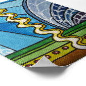 波線シーンプリント ポスター (角)