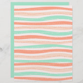 波線スクラップブック紙 (正面/裏面)