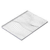 波線パターン抽象芸術背景.art, wave, ノートブック (左側)