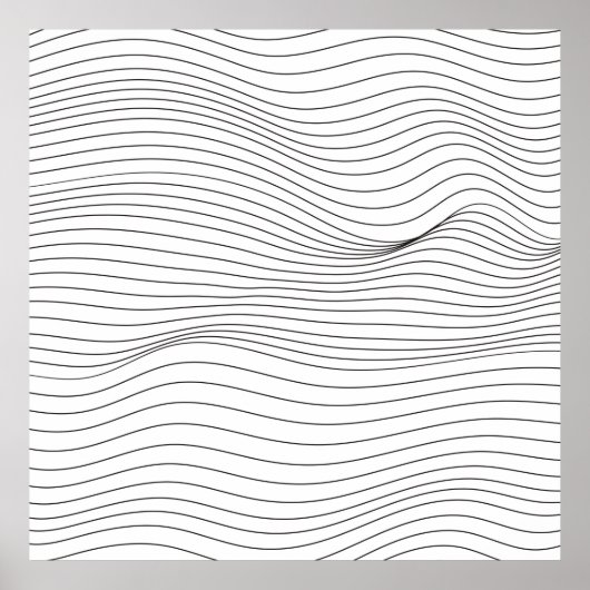 波線パターン抽象芸術背景.art, wave, ポスター (正面)
