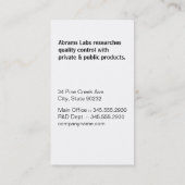 波線パターン |モノグラム 名刺 (裏面)