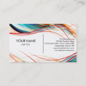 波線モダン科学技術 名刺 (裏面)