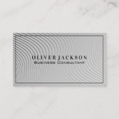 波線モダン 名刺 (正面)