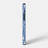 波線幾何学クラシカル柄 iPhoneケース (左側面)