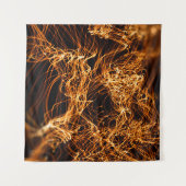 波線、丸い粒子、弦理論。 タペストリー (正面(横))