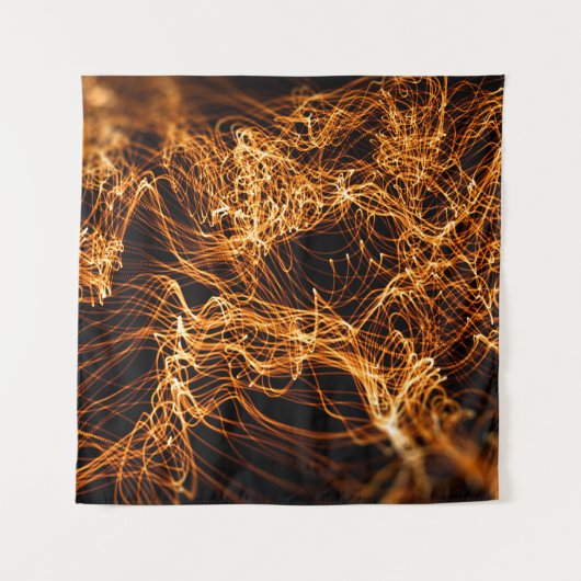 波線、丸い粒子、弦理論。 タペストリー (正面)