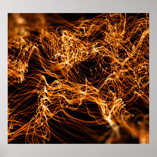 波線、丸い粒子、弦理論。 ポスター