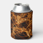 波線、丸い粒子、弦理論。 缶クーラー (缶正面)