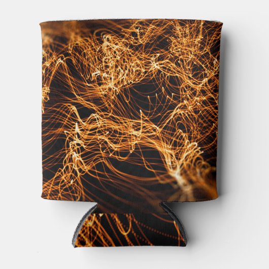 波線、丸い粒子、弦理論。 缶クーラー (正面)