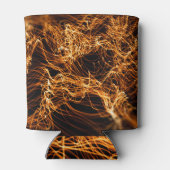 波線、丸い粒子、弦理論。 缶クーラー (裏面)