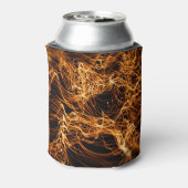 波線、丸い粒子、弦理論。 缶クーラー (缶裏面)