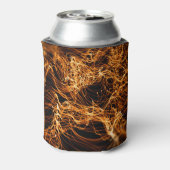 波線、丸い粒子、弦理論。 缶クーラー (缶裏面)