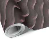 波線(濃い背景)ミニマリストパターン ラッピングペーパー (ロールコーナー)