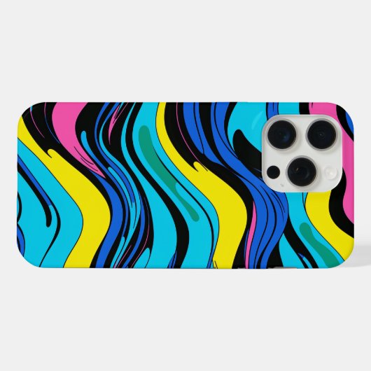 波線 iPhoneケース (裏面横)