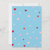 波縁ど状の男の赤ちゃんデザイン 案内状 (裏面)