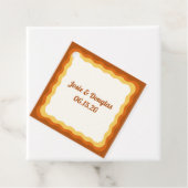 波縁ど状レトロ70sヴィンテージの結婚美的 フェイバータグ (インサイチュ)