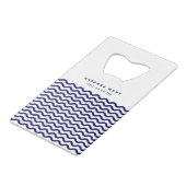 波航海のネイビーブルートレンディースタイリッシュ9波 クレジットカード栓抜き (裏面アングル)