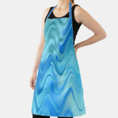 波色の青い抽象芸術 エプロン (インサイチュ)