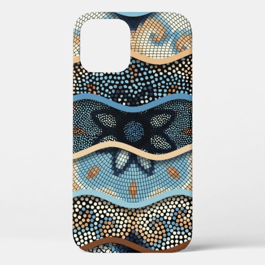 波華美:モザイクタイルのテクスチャ。 Case-Mate iPhoneケース (裏面)