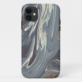 波落ちたの芸術 |最高のモダン絵画抽象芸術 iPhone 11 ケース