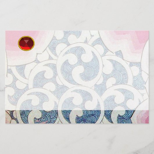 波赤ルビー 便箋 (正面)