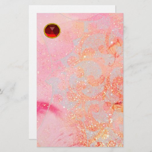 波赤ルビー 便箋 (正面/裏面)