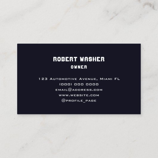 波車のを洗う 名刺 (裏面)