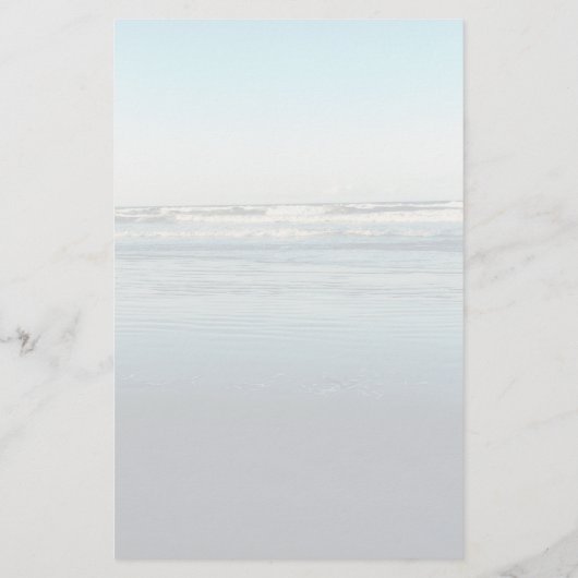 波転がが並んだ書モノグラムの用紙 便箋 (裏面)