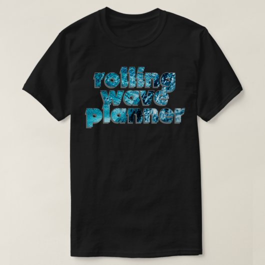 波転がプランナー Tシャツ (デザイン正面)