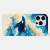 波間に踊るシャチ iPhoneケース (裏面横)