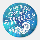 波間の来幸せクルーズの扉 マグネット (正面)