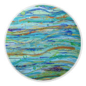 波間セラミックタイルの作成 セラミックノブ (正面)