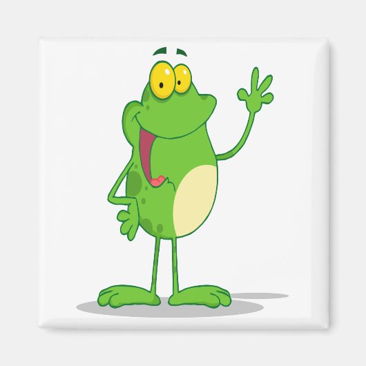 波間抜けフレンドリーるカエル マグネット (正面)