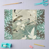 波飛んでいるの上でカモメる 薄葉紙 (クラフト)