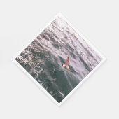 波飛んでいる上のカモメ スタンダードランチョンナプキン (角)