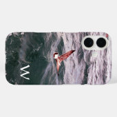 波飛んでいる上のカモメ Case-Mate iPhoneケース (裏面 (横))