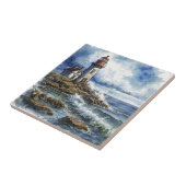 波魅力的のある灯台 タイル (側面)