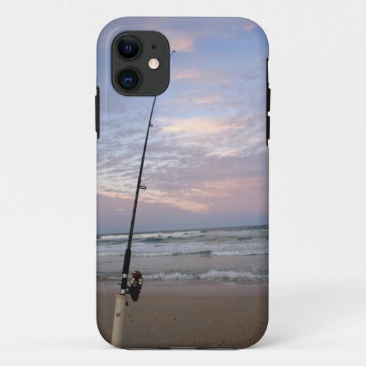 波魚釣りのビーチ場面 Case-Mate iPhoneケース (裏面)