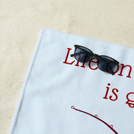 波魚釣り ビーチタオル (インサイチュ)