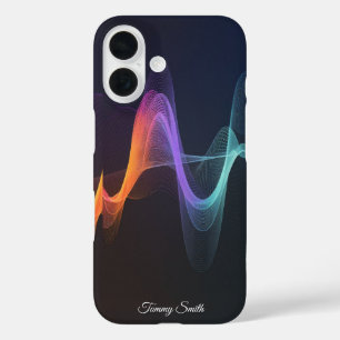波鮮やか抽象芸術デジタルアート iPhone 16ケース