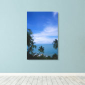 波鮮やか線 キャンバスプリント (インサイチュ (ウッドフロア))