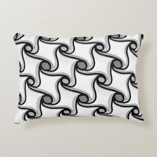 波3Dパターン アクセントクッション (正面)