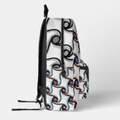 波3Dパターン プリントバックパック (左)