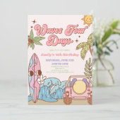 波4日グルービーレトロ4th誕生日パーティー 招待状 (スタンド正面)