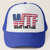 波7月第4おもしろい、WTFの旗 キャップ (正面)