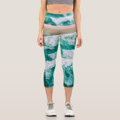 波 カプリレギンス (正面)