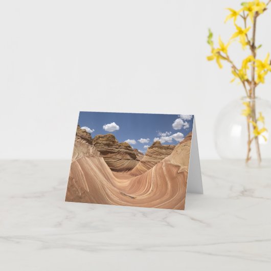 波 カード (黄色い花)