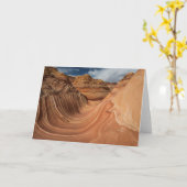 波 カード (黄色い花)